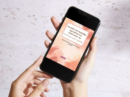 Checklist schadelijke ingrediënten mock-up