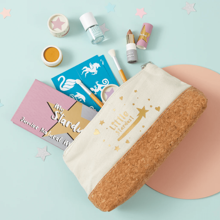 Natural play make-up - etui van katoen en kurk incl kindermake-up producten