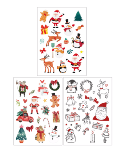 jeka - tijdelijke kindertattoo's - kerst 3
