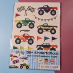 Papierdrachen - Kinderplaktattoos - cars