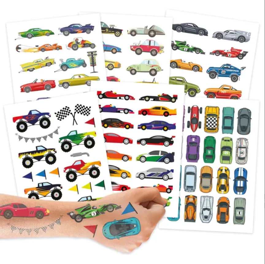 Kinderplaktattoos - cars