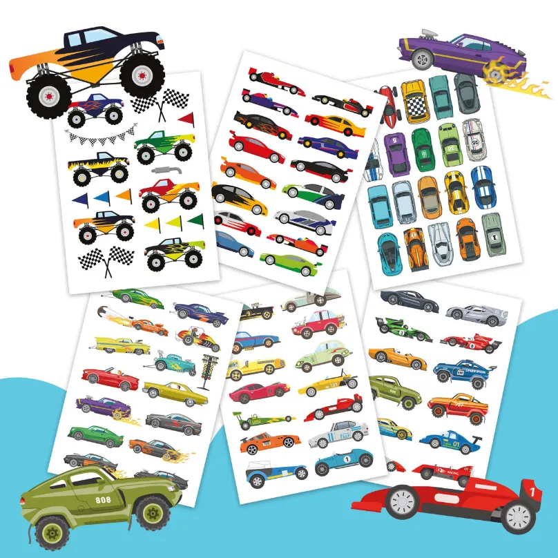 Kinderplaktattoos - cars