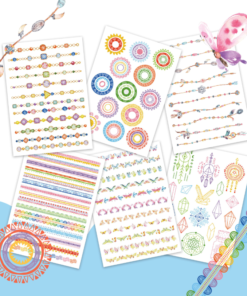 Kinderplaktattoos metallic - decorative elements