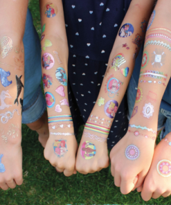 Kinderplaktattoos metallic - decorative elements