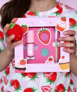 No Nasties natuurlijke kindermake-up set aardbei