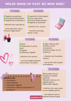 Checklist Welke make-up past bij mijn kind