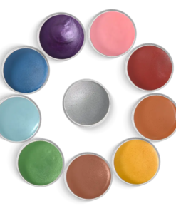 Alle Namaki eco schmink potjes in een cirkel