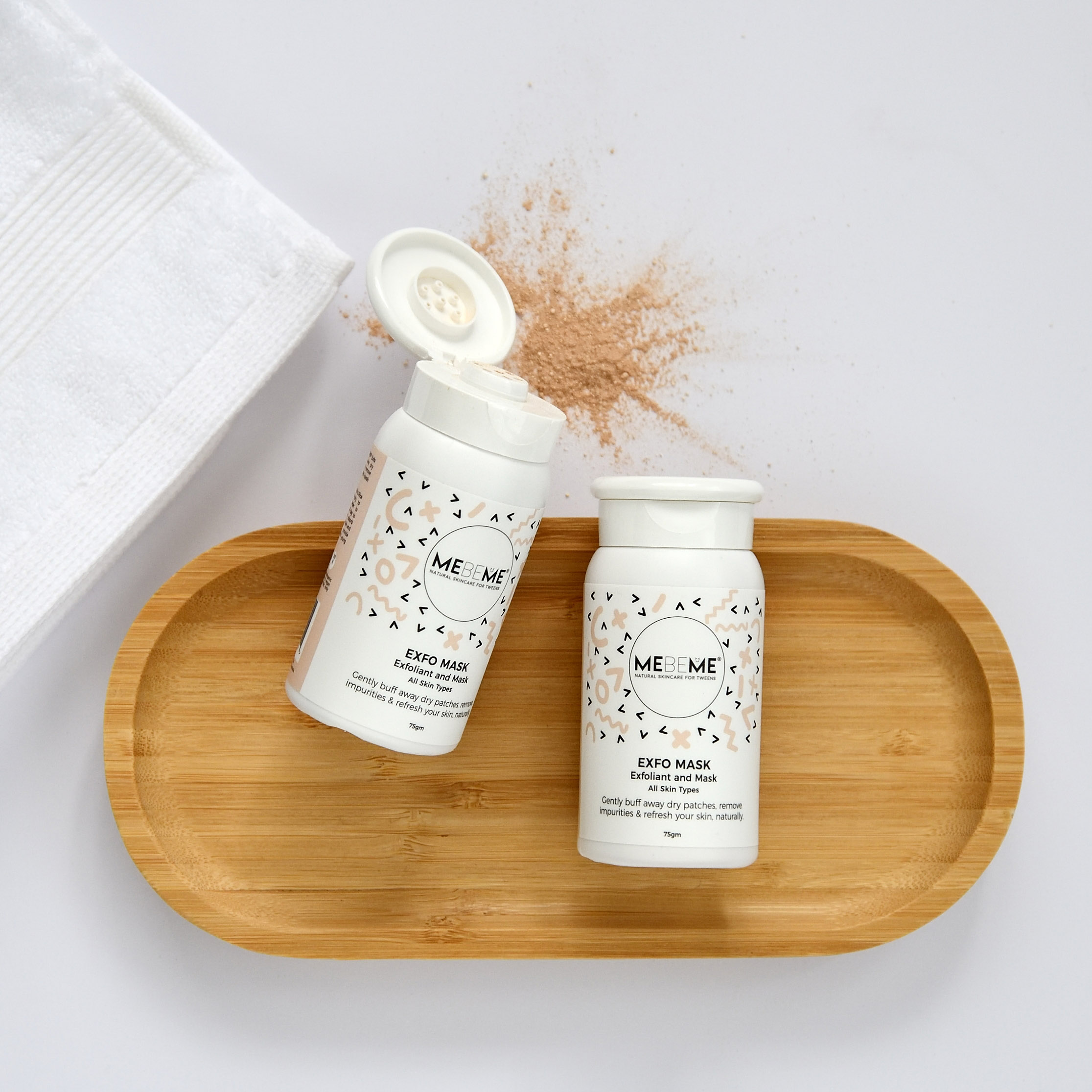 MEBEME - scrub en masker voor de tienerhuid