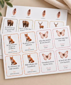 De kracht van dieren - geprinte kaartjes